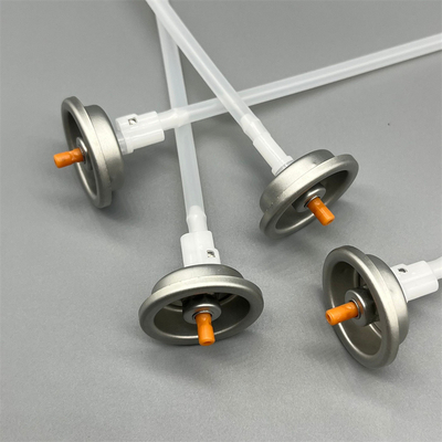 購入 High-Performance 360 Degree Aerosol Valve With Actuator for Specialty Foams and Sealants with Clog-Resistant Design オンライン製造