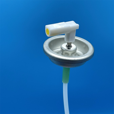 購入 one inch metal stem metered valve with L shape actuator for Air freshener spray can  オンライン製造