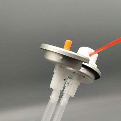 購入 High-Reliability 360 Degree Aerosol Valve With Actuator for Fire Blocking Sprays and Insulating Foams with Consistent High-Volume Output オンライン製造