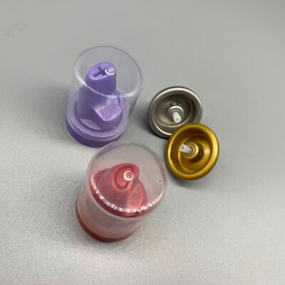 購入 耐食性アルミニウム取り付けカップを備えたプロフェッショナルエアゾールフォームバルブ ISO9001 認定済み、吐出量調整可能 オンライン製造