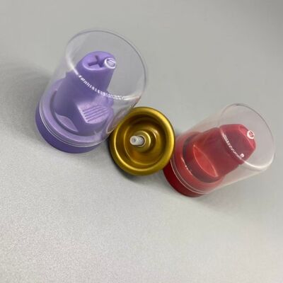 購入 360度配送とバッグ・オン・バルブ互換性のあるヘア・ムース用の逆アルミニウムバルブ オンライン製造