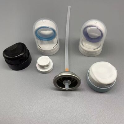 購入 漏れ防止設計と太陽ケアスプレー製品のための360度操作の1インチエアロゾール日焼け止めバルブ オンライン製造