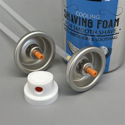 購入 高機能エアゾールシェービングフォームバルブ、リッチな泡立ちエアレーションシステム、漏れ防止シール、360度噴射 オンライン製造