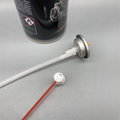 潤滑剤エアゾール缶用360度方向エアゾールバルブ（アクチュエーター付き）