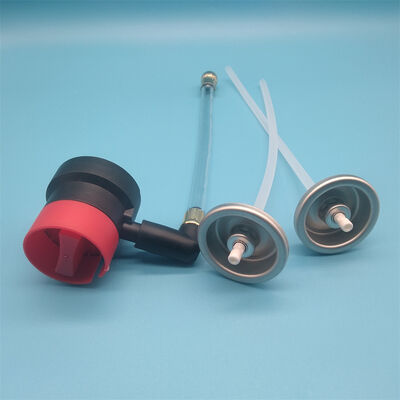 ポータブルタイヤの膨張器と密封剤缶のためのユニバーサルエアロゾールバルブ