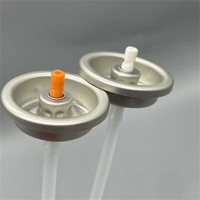 中国製キャブレタークリーナー用工場価格エアゾールバルブ、アクチュエーターと長い赤色のチューブ付き