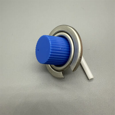 緊急キット用コンパクトプラスチックガスキャニスターバルブ（チャイルドレジスタントキャップ付き）