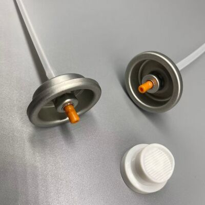精密霧防塞ノズル 耐化学性 エアロゾール ヘアグリーススプレーバルブ パーグとタウピの固定装置