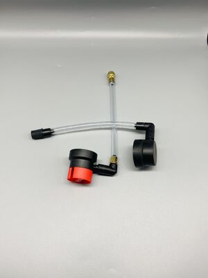 セキュアロックシステムと人間工学に基づいたグリップを備えた工業用真鍮タイヤインフレーターバルブ