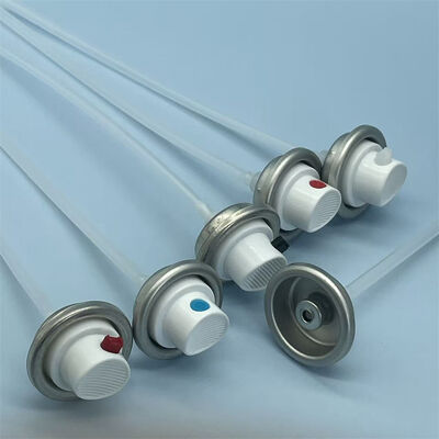 一貫した均一な噴霧出力のための自動車用メスエアロゾルバルブ