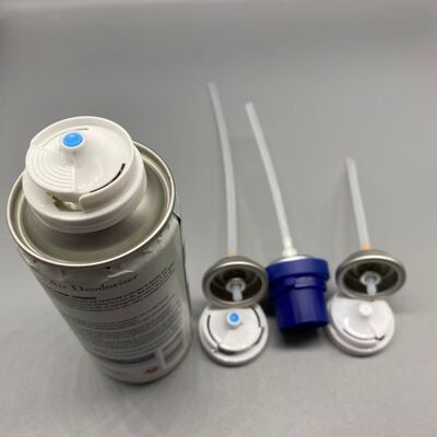 広範囲噴霧ノズルと高い耐薬品性を備えたエアロゾル抗菌バルブ、漏れ防止消毒スプレー用